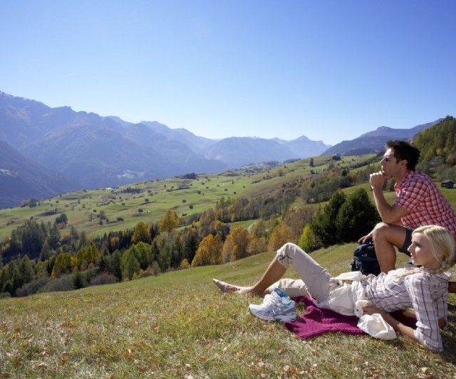 Picknick in den Alpen